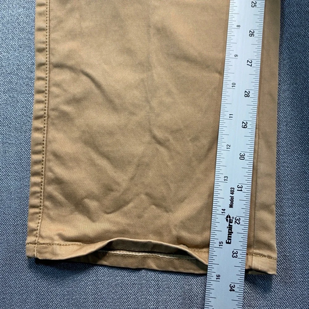Peter Millar Mens 34 Tan Khaki 5-Pocket Stretch Cotton Straight Leg Pants